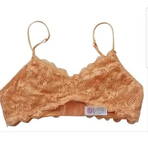 New Without Tag Anemone Womens Orange Lace Bralette